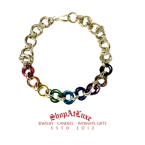 Rock My Rainbow Byzantine Bracelet
