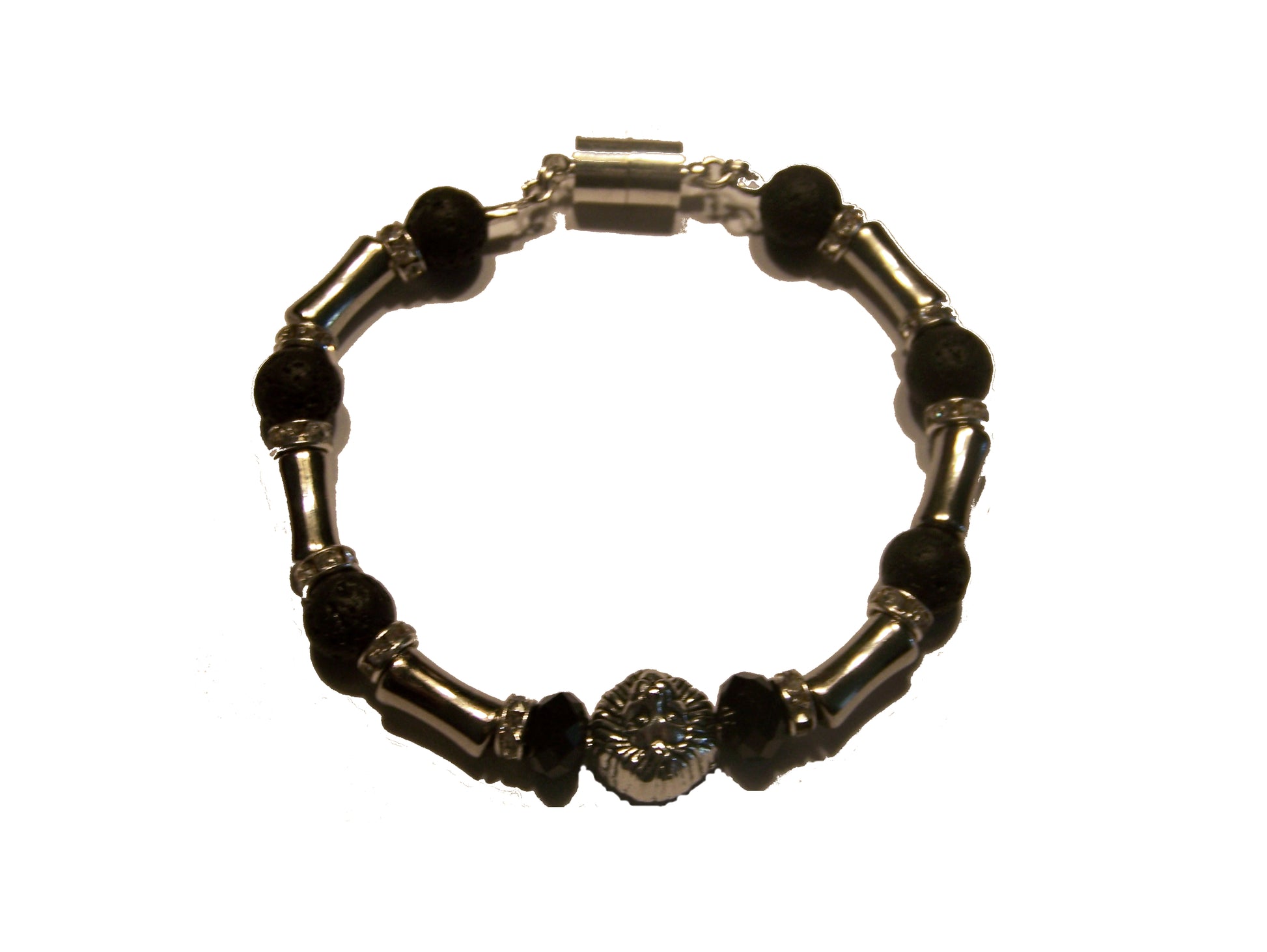 Luxe Lion Head Beaded Bracelet