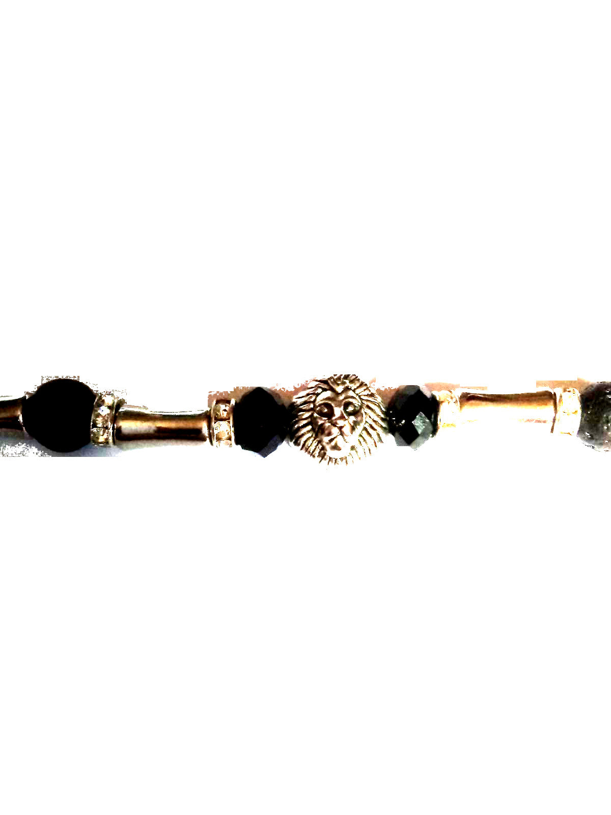 Luxe Lion Head Beaded Bracelet