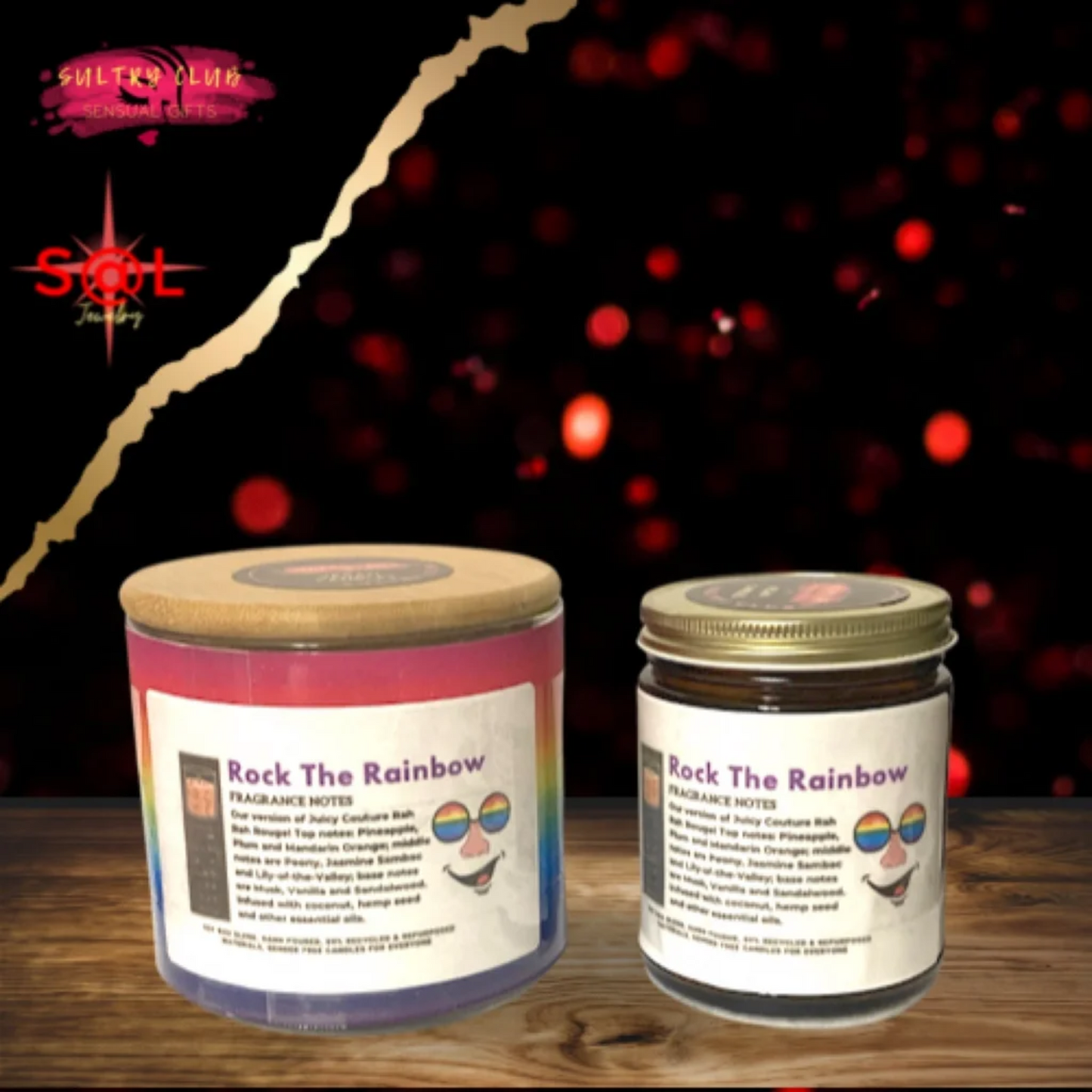 ROCK THE RAINBOW Pride Candle