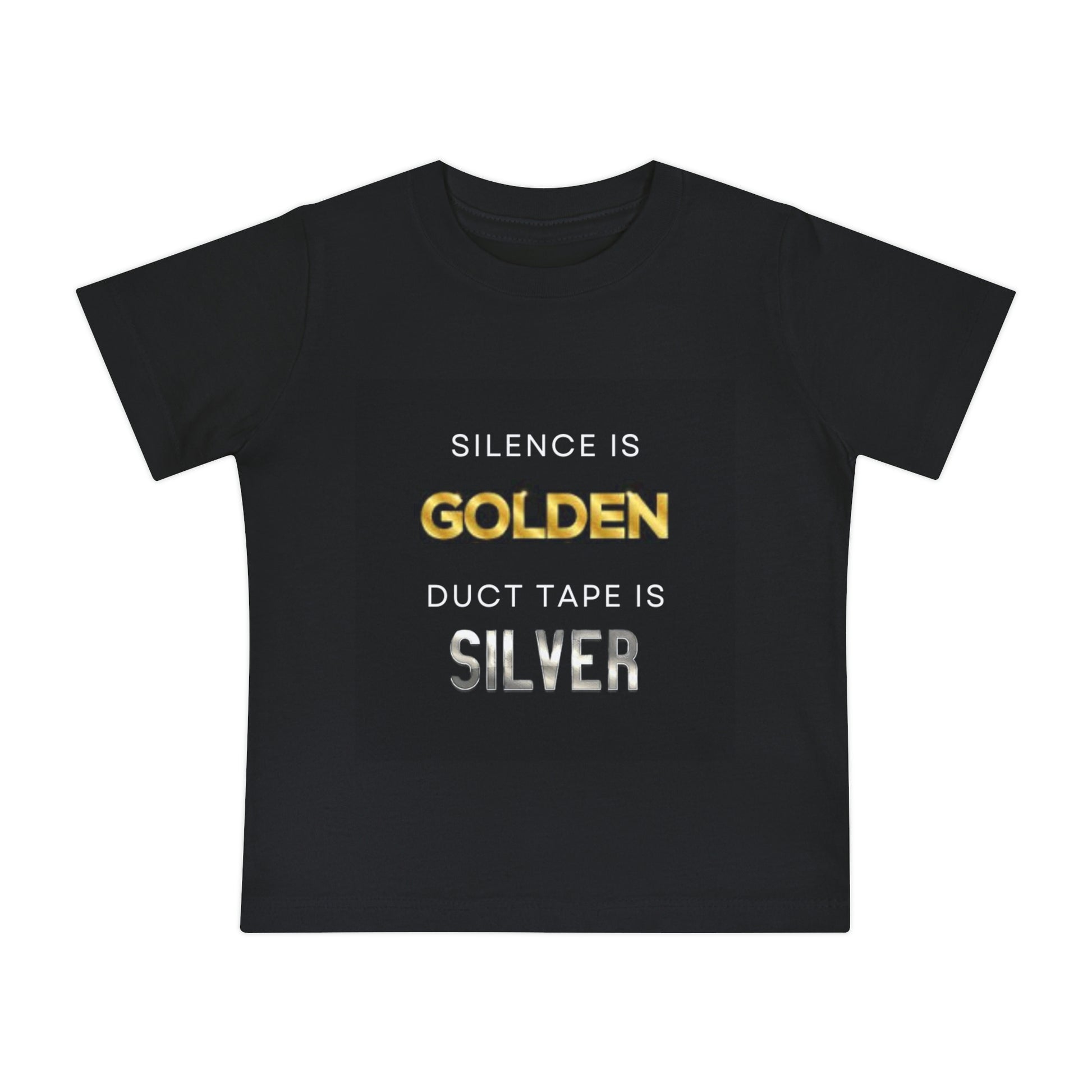 Silence Is Golden Baby Short Sleeve T-Shirt