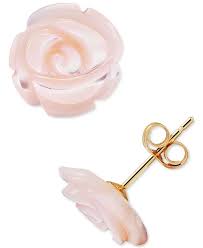 Razzle Dazzle 3D Red Rose Post Earrings