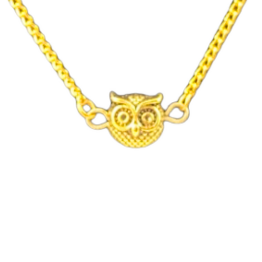 Alpha Owl Minimalist Necklace