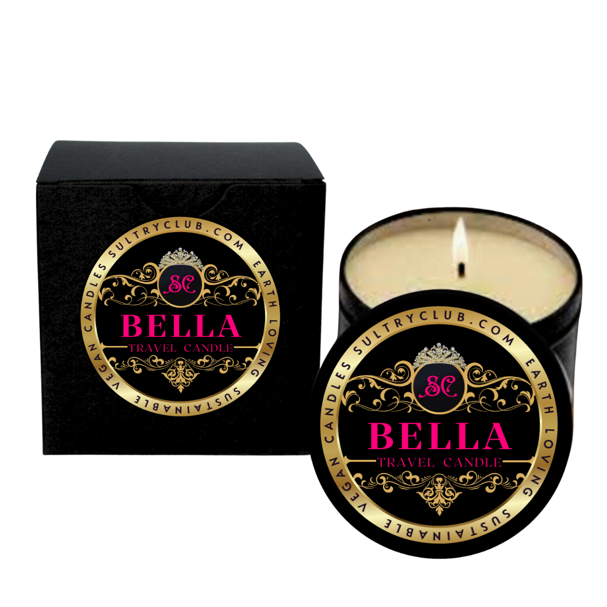 Bella (Gingham Type) Vegan Candle