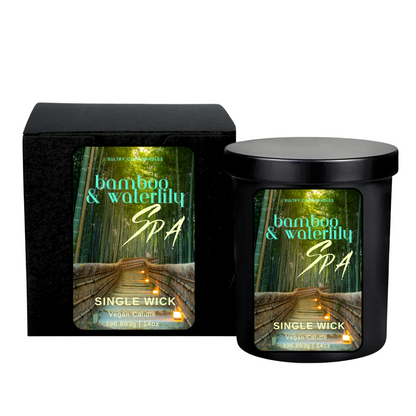 Bamboo & Waterlily Spa Candle