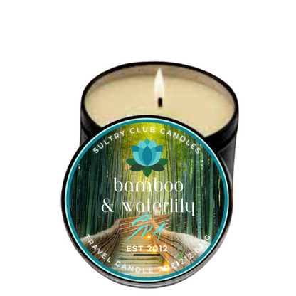 Bamboo & Waterlily Spa Candle