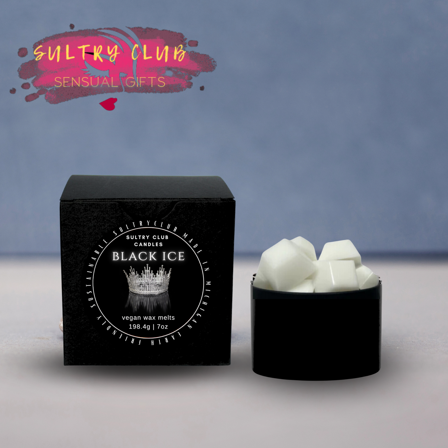 Black Ice Vegan Candle