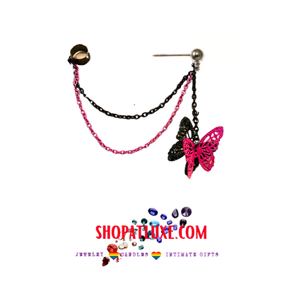 Butterflies In Motion Ear Cuff Earring