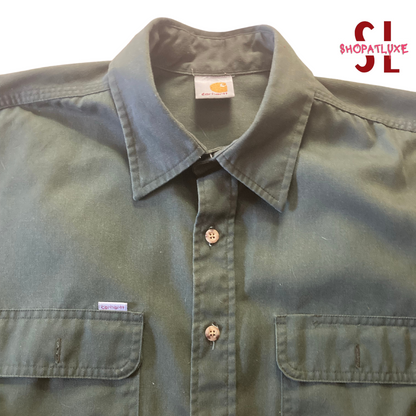 Carhartt Work Force Long Sleeve Shirt XXL, Burnt Olive