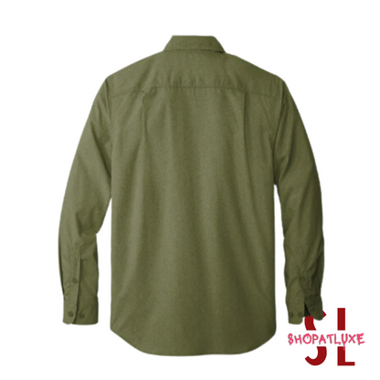 Carhartt Work Force Long Sleeve Shirt XXL, Burnt Olive