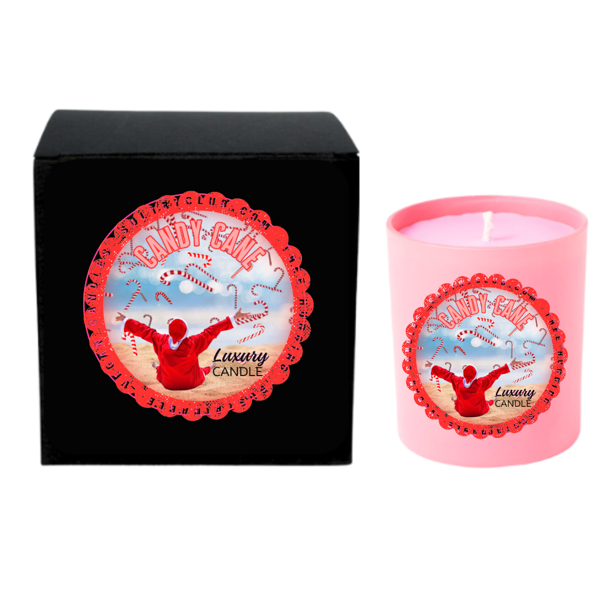 Candy Cane Holiday Candle And Wax Melts