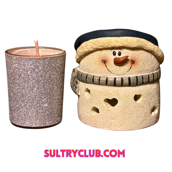 Snowman Votive Candle