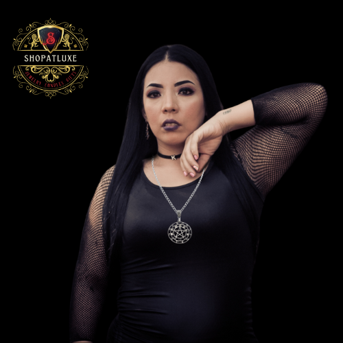 Zodiac And Moon Phases Pentacle Pendant Necklace