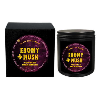 Ebony And Musk Vegan Candle