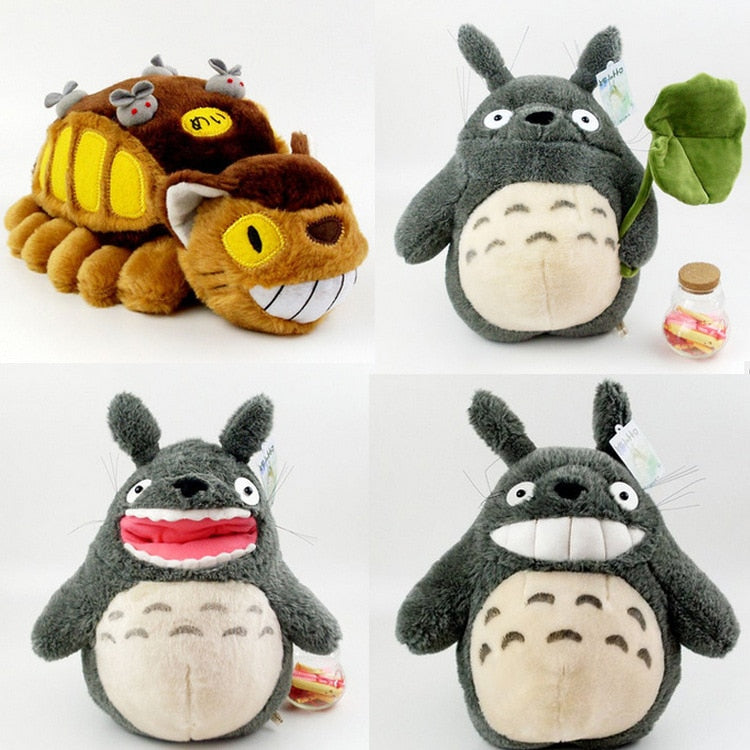 Studio Ghibli My Neighbor Totoro soft catbus Cat bus Stuffed Plush Doll Toy Totoro Family Plush Doll