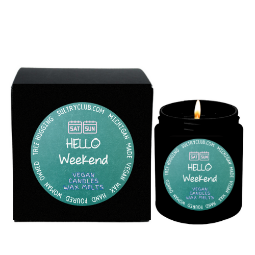 Hello Weekend! Vegan Candle