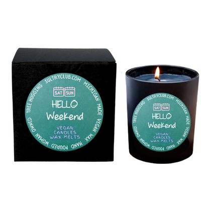 Hello Weekend! Vegan Candle