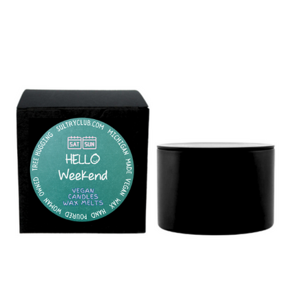 Hello Weekend! Vegan Candle