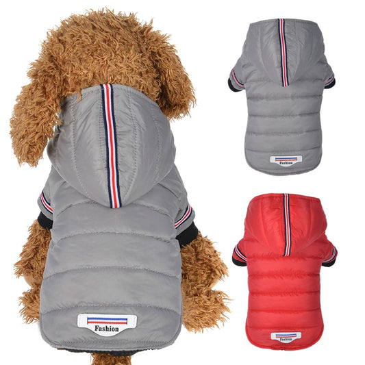 Winter Dog Clothes Warm Coat jacket For Small Medium Dogs Chihuahua Teddy Puppy Cat Hooded Outfit