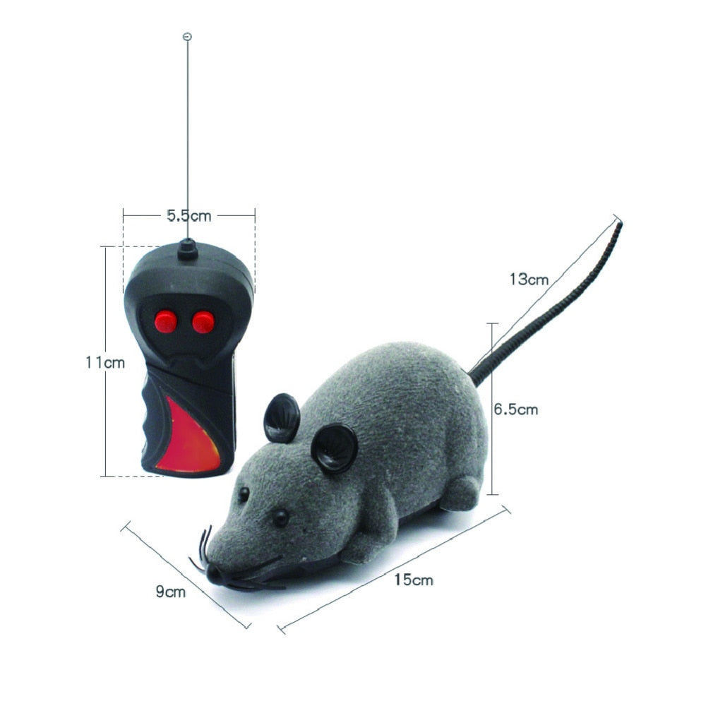 Mouse Cat Toys Wireless RC Mice Cat Toys Remote Control False Mouse Novelty RC Cat Funny Playing Mouse Toys For Cats