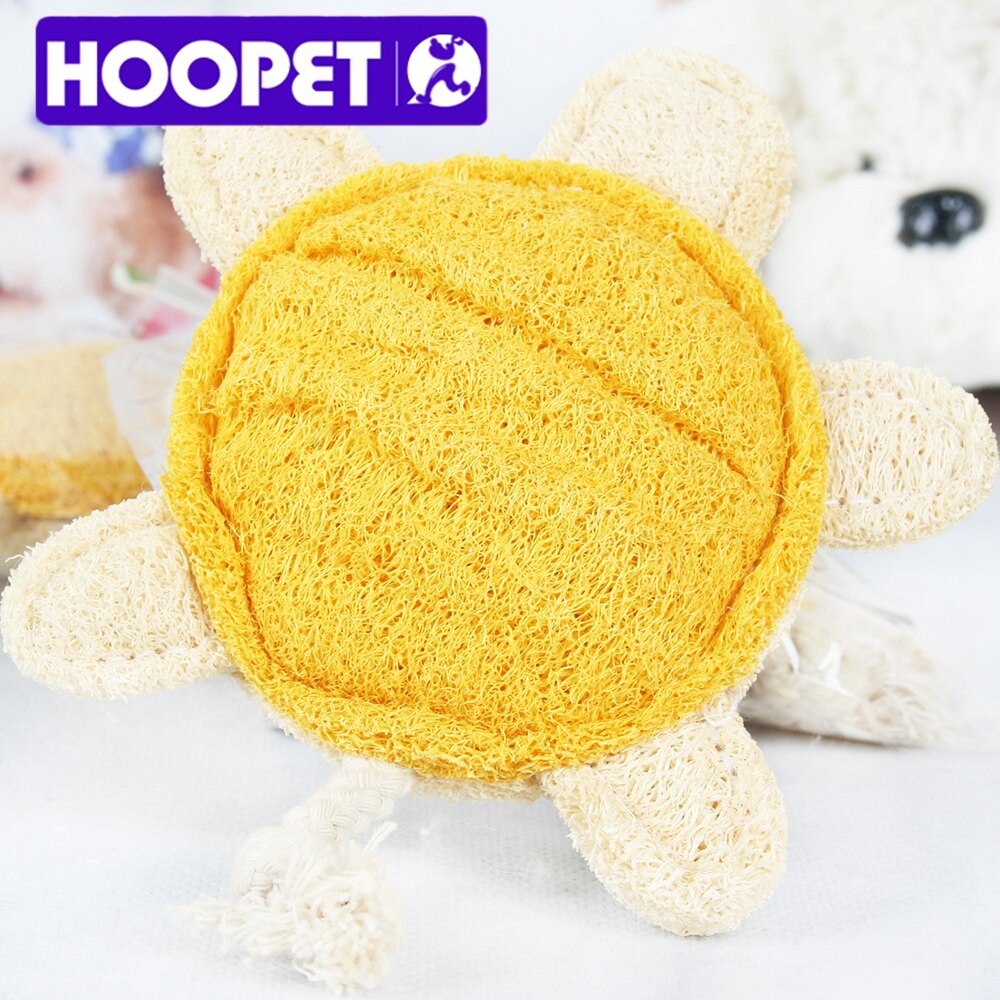 HOOPET Pet Toy Tortoise Shaped Loofah Sponge Dog Cat Chew Teeth Cleaning