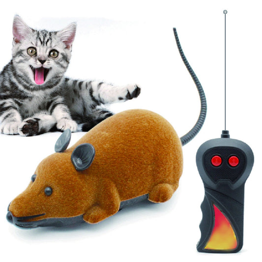 Mouse Cat Toys Wireless RC Mice Cat Toys Remote Control False Mouse Novelty RC Cat Funny Playing Mouse Toys For Cats