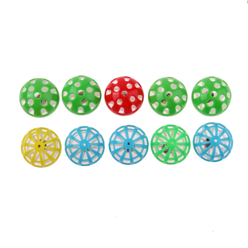 Plastic Cat Kitten Pet Play Balls With Jingle Bell Pounce Rattle Toy Plush Cat Toy Set Cat Toys Interactive Mimi Pet Supply