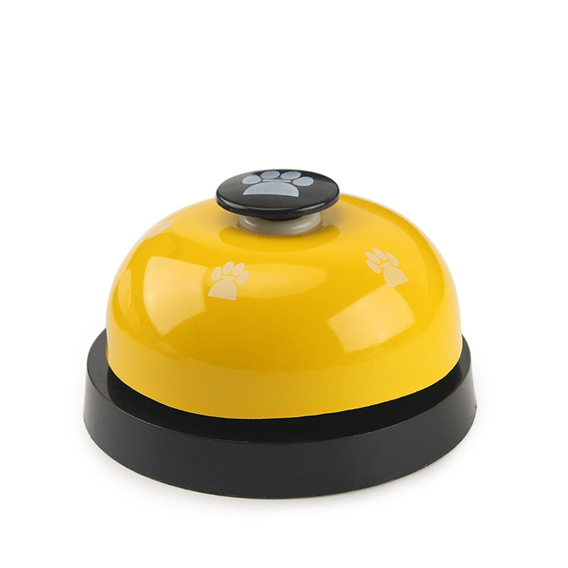Pet Toy Training Called Dinner Small Bell Footprint Ring Dog Toys For Teddy Puppy Pet Call