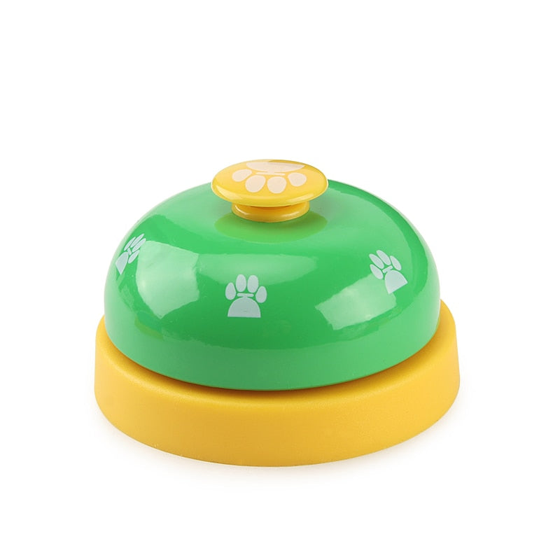 Pet Toy Training Called Dinner Small Bell Footprint Ring Dog Toys For Teddy Puppy Pet Call