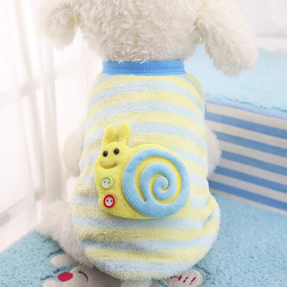 Super Warm Fleece Baby Dog Clothes Cute Cartoon Puppy Winter Clothing Small Dogs Kitten Kitty Newborn Baby Pets 10 Colors XS-XXL