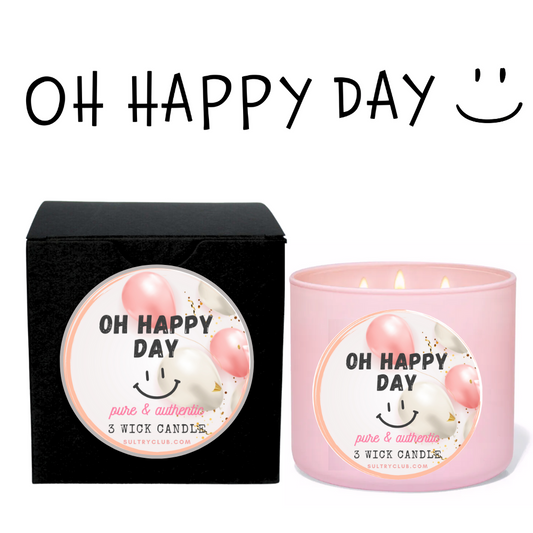 Oh Happy Day Candle