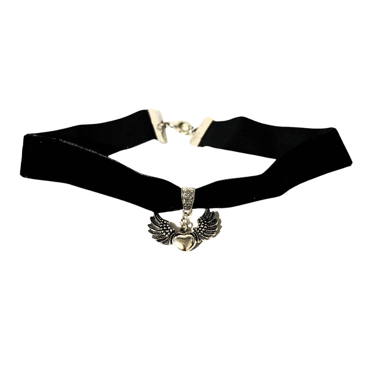 Wings Of Love Soft Velvet Choker Necklace