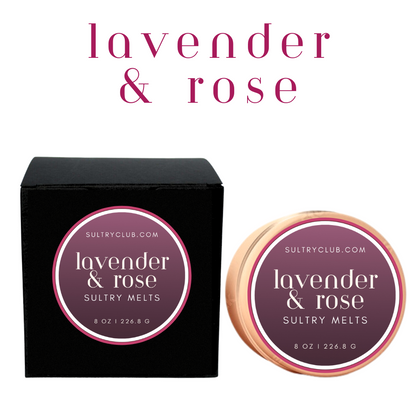 LAVENDER & ROSE VEGAN CANDLE