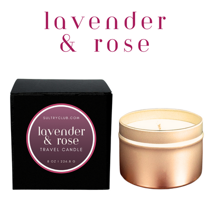 LAVENDER & ROSE VEGAN CANDLE