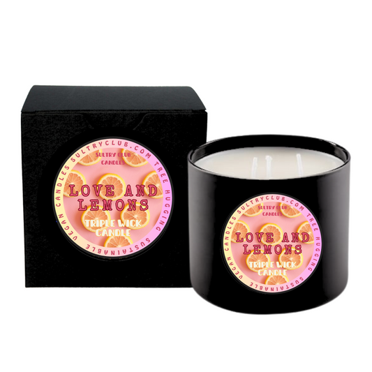 LOVE AND LEMONS Vegan Candle