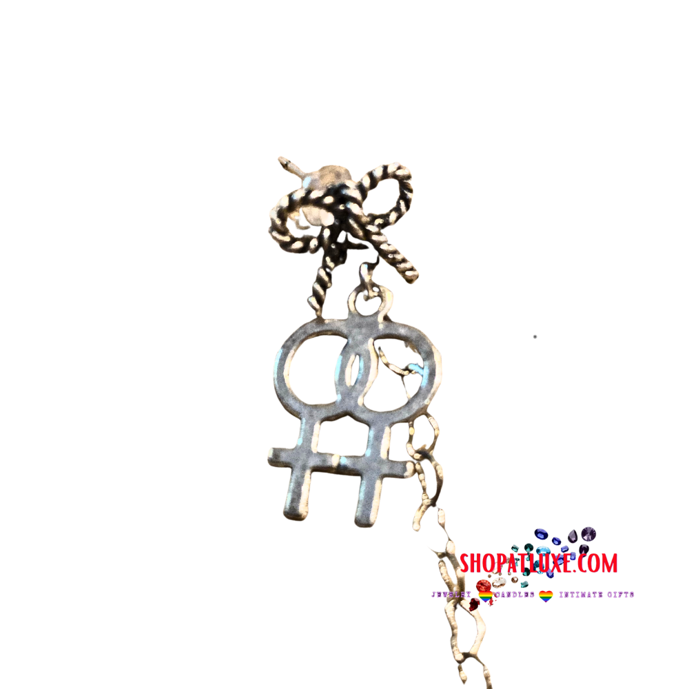 Lesbian Sapphic Pride Ear Cuff Earring