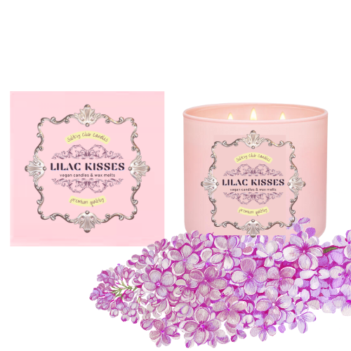 LILAC KISSES 3 Wick Candle by Sultry Club