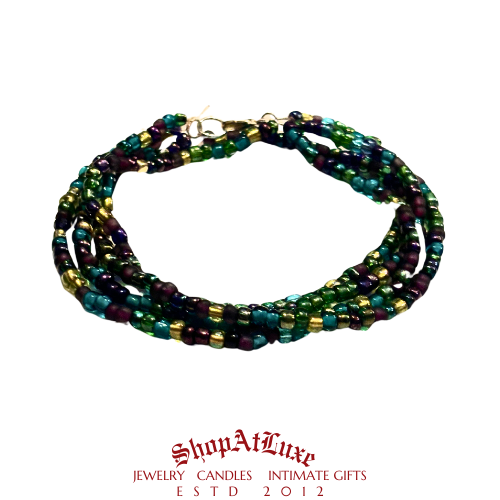Lunar Blues Beaded Layered Bracelet