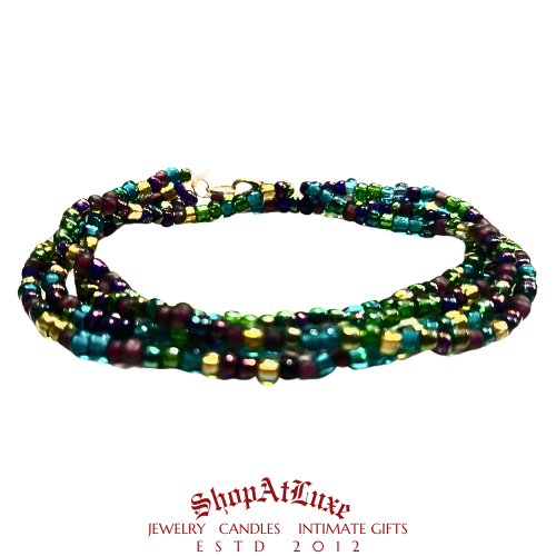 Lunar Blues Beaded Layered Bracelet