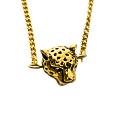 Mini Leopard Head Necklace