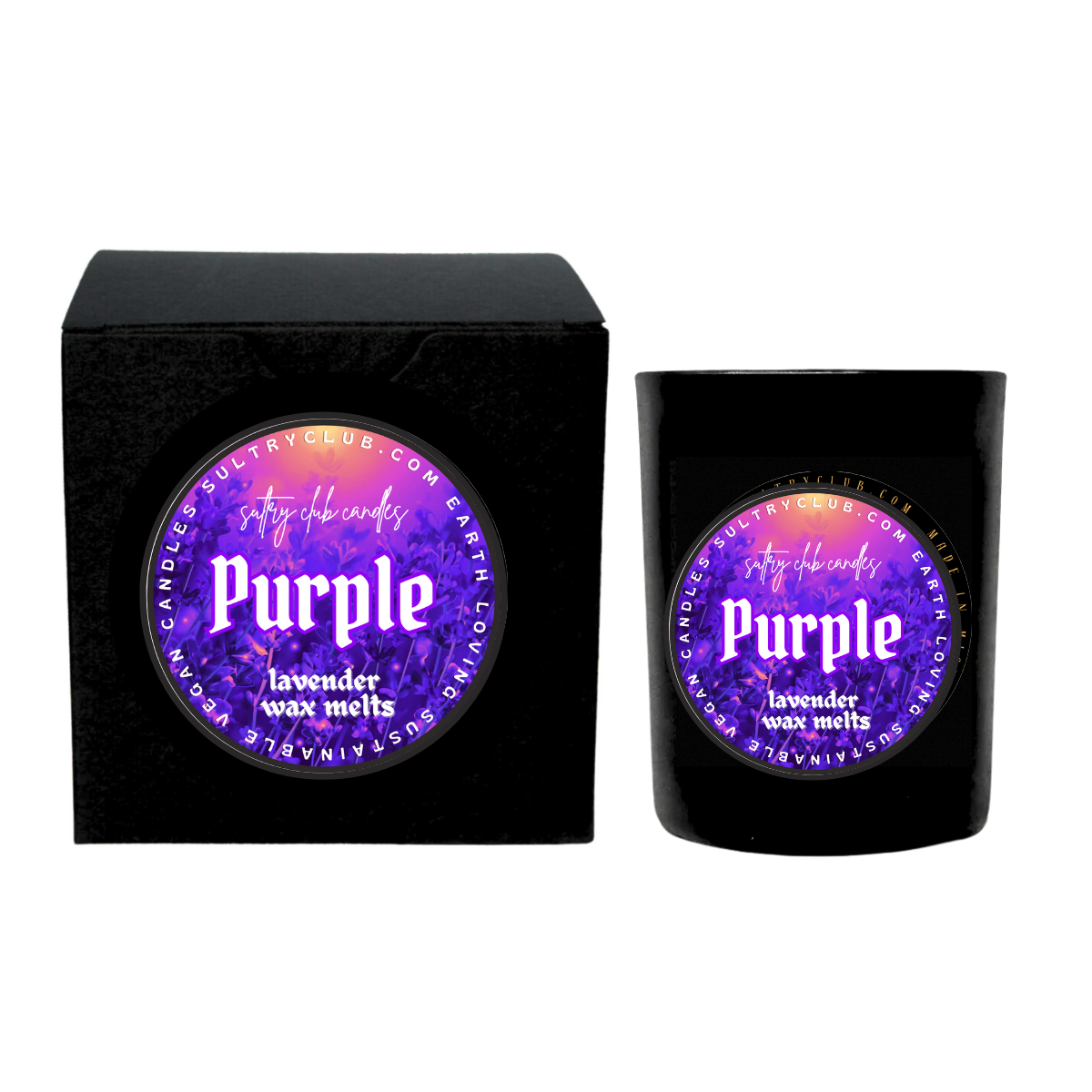 Purple Lavender Vegan Candle