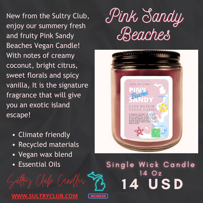 PINK SANDY BEACHES CANDLE