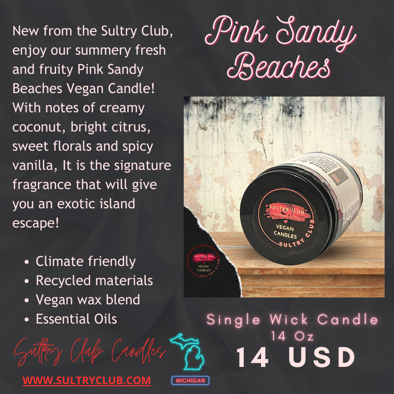 PINK SANDY BEACHES CANDLE