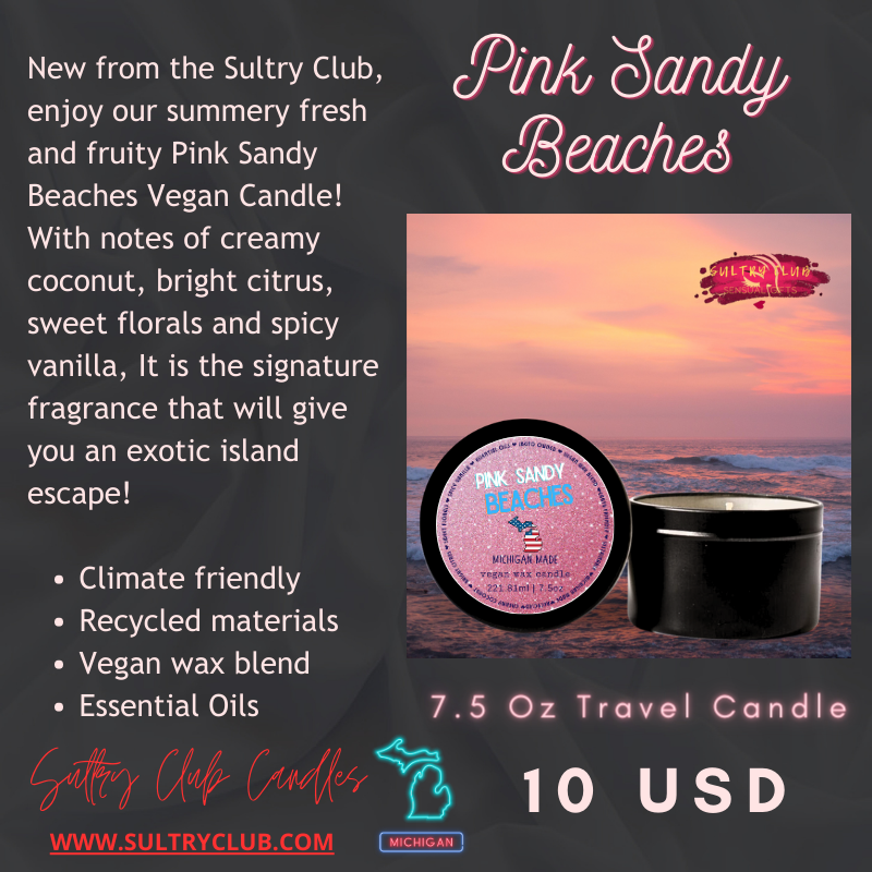 PINK SANDY BEACHES CANDLE