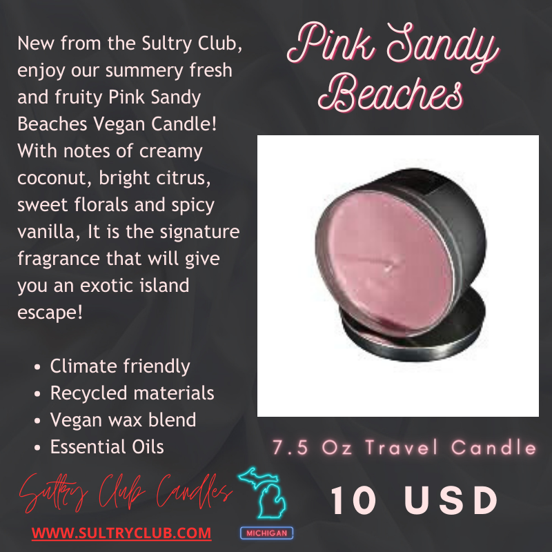 PINK SANDY BEACHES CANDLE