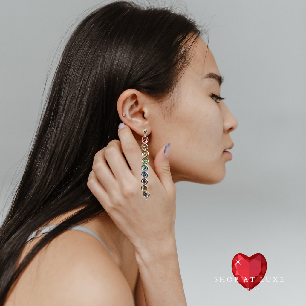 Ride The Rainbow Crystal Earrings