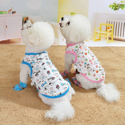 Summer Dog Clothes Vest for Small Dog Soft Breathable Pet T-shirt Clothing Chihuahua Puppy Cat Pullover Costume Coat Accessories