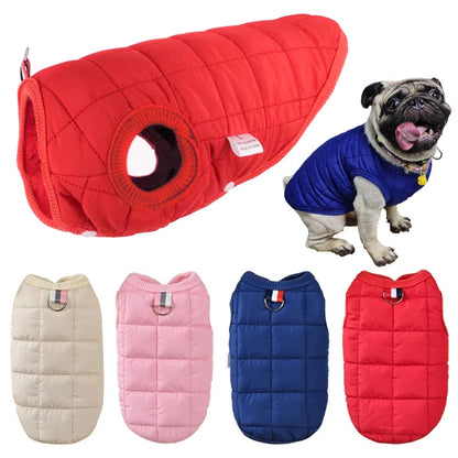 Winter Pet Cotton Jacket Warm Dog Clothes Puppy Coat For Small Medium Dogs Cats Outfit Chihuahua French Bulldog Maltese Clothing