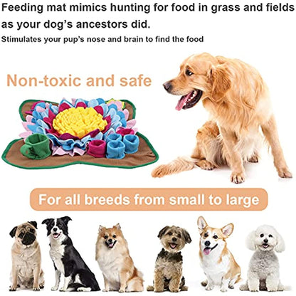 Pet Dogs Snuffle Mat Pet Leak Food Anti Choking Mat Cat Dog Training Blanket Nose Work Toy Pet Slowing Feeding Intelligence Mat