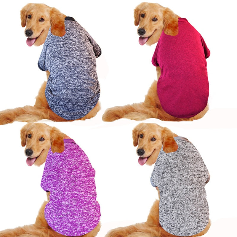 Winter Pet Dog Clothes for Large Dogs Warm Cotton Big Dog Hoodies Golden Retriever Pitbull Coat Jacket Pets Clothing Sweaters